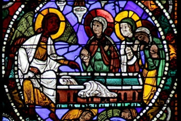 Women at the Tomb, stained glass from Chartres Cathedral